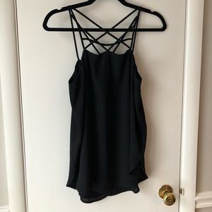 Black Chiffon Tank